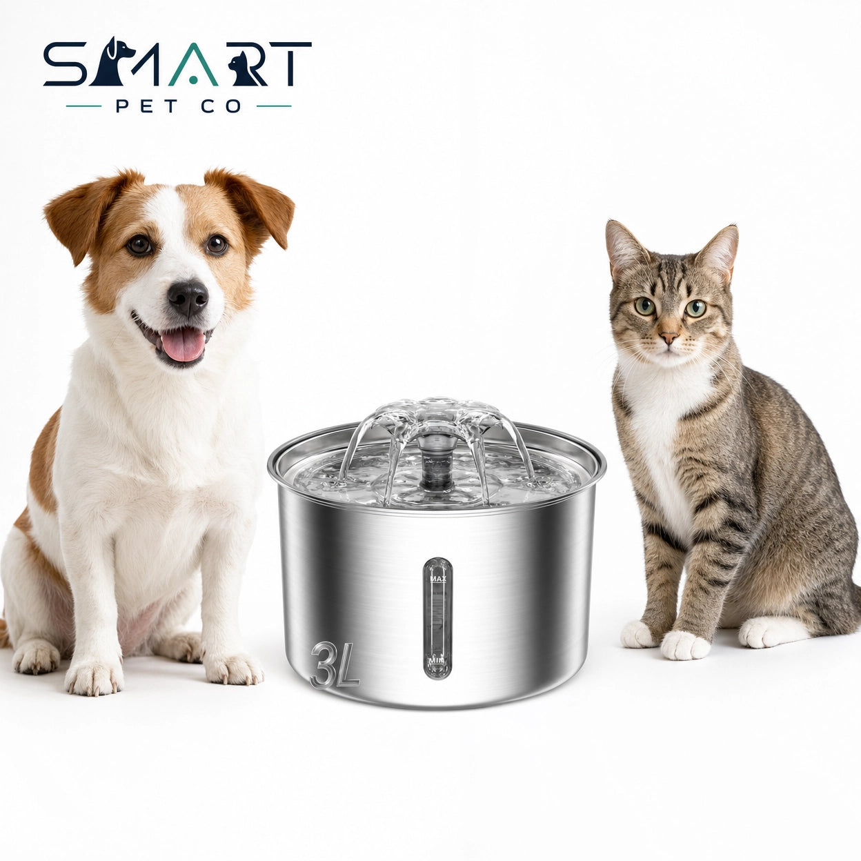 3L Stainless Steel Pet Drinking Fountain