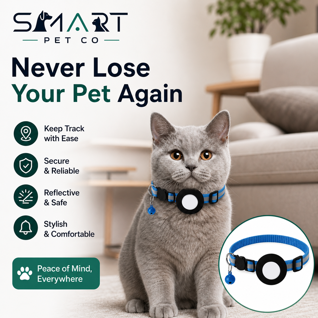 Reflective Waterproof Cat Collar