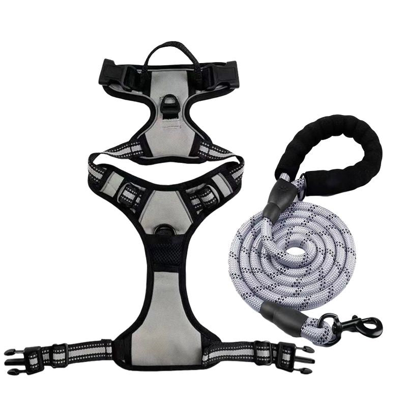 No-Pull Dog Harness | Front & Back Clip, Breathable Mesh, Neck 56–82cm, Chest 78–96cm