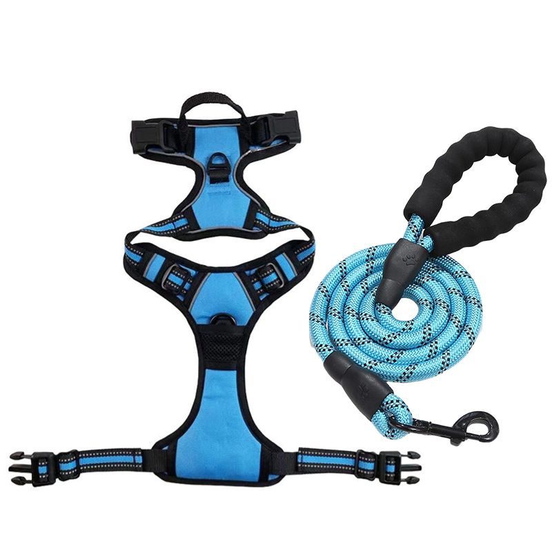 No-Pull Dog Harness | Front & Back Clip, Breathable Mesh, Neck 56–82cm, Chest 78–96cm