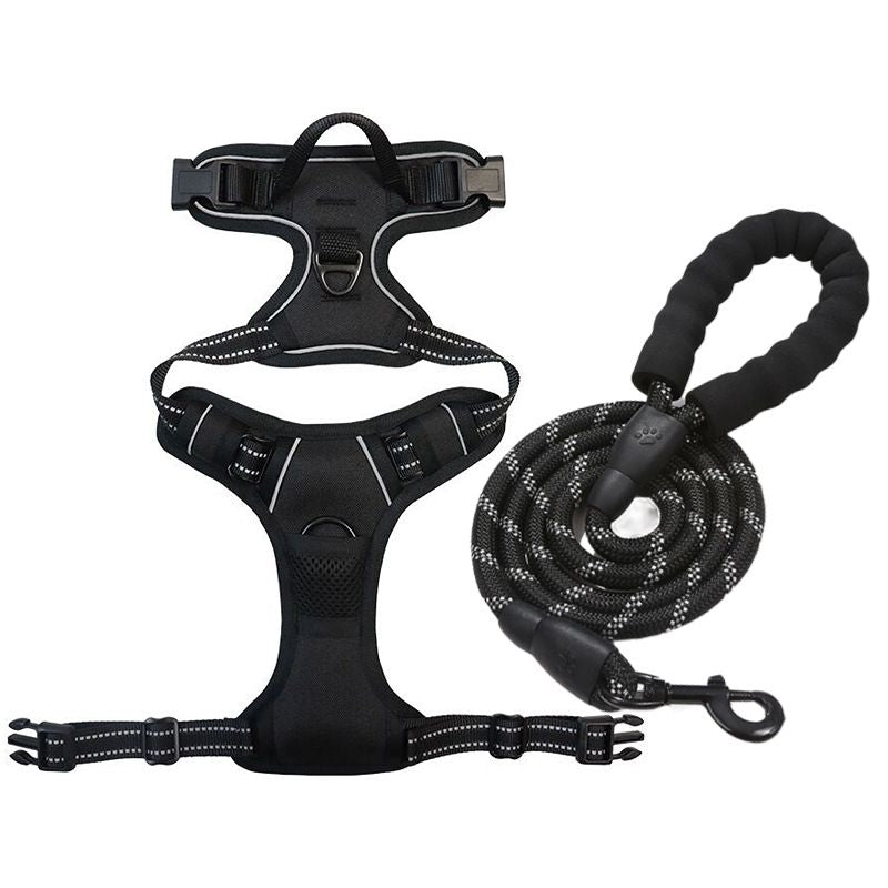 No-Pull Dog Harness | Front & Back Clip, Breathable Mesh, Neck 56–82cm, Chest 78–96cm