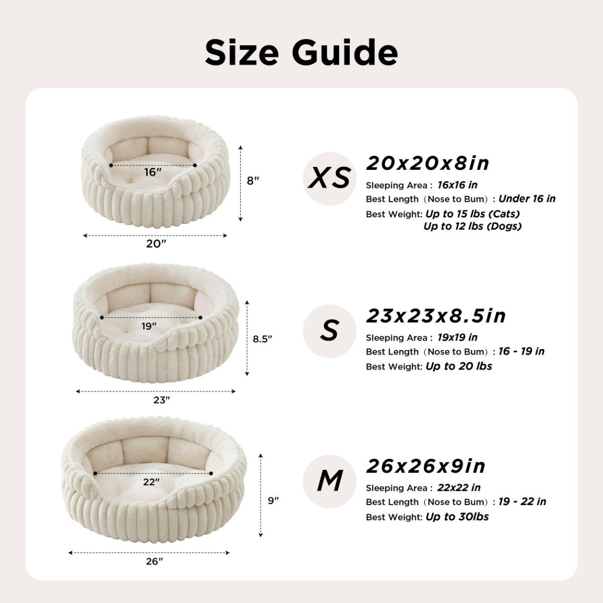 Cat Bed Plush Cat Bed Round Cat Bed Cat Furniture Cat Comfort High-Quality Cat - Navy / 26in
