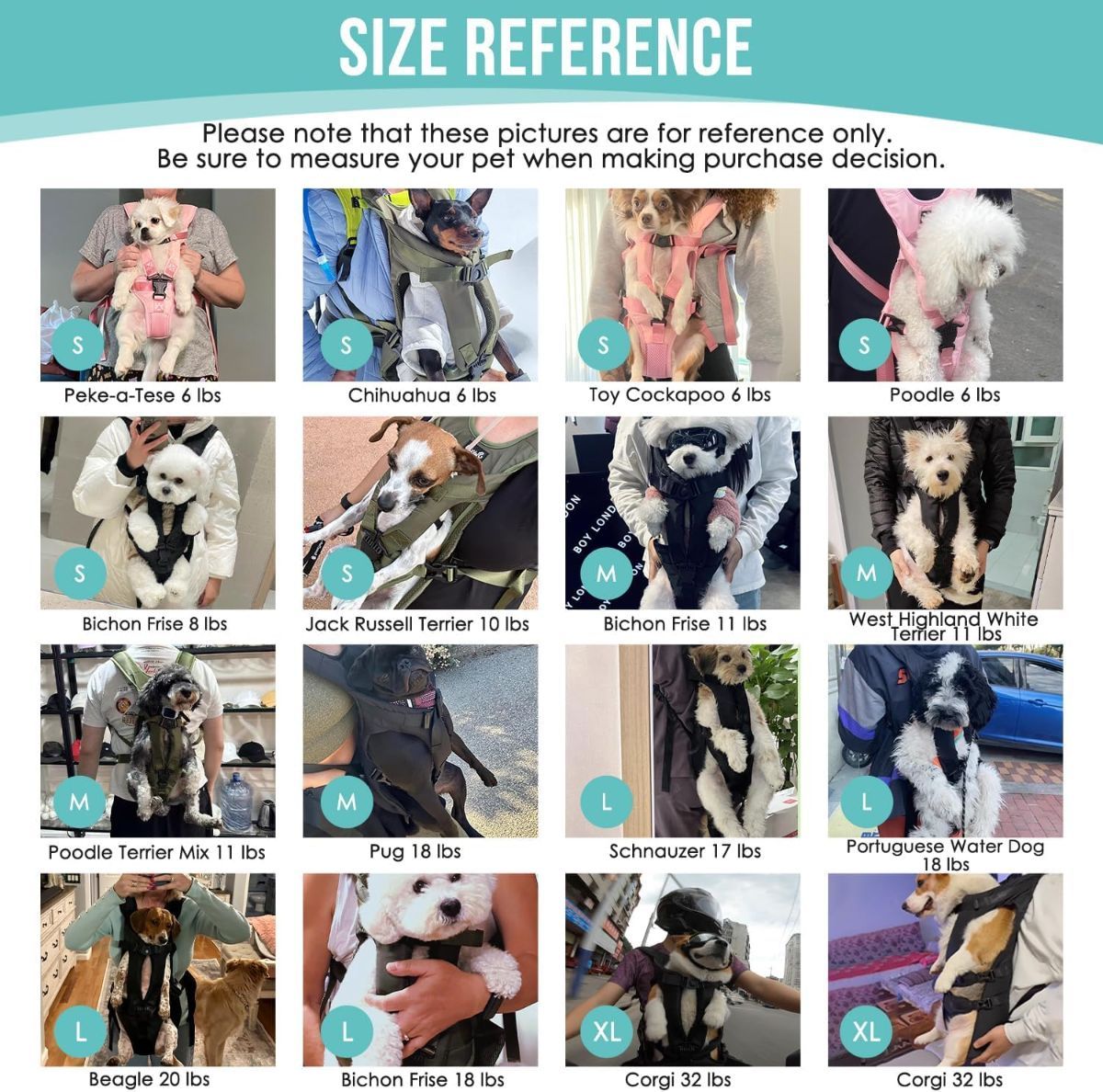 Dog Harness Storage Bags For Dogs Pet Accessories Dog Outdoor Gear High-Quality - Black - Size M